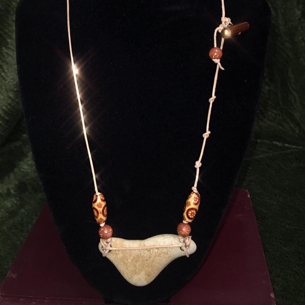 Artisan Handcrafted Beach Stone Necklace